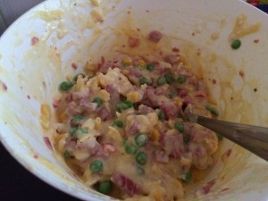 Corned Silverside, Vegetable and Cheese Fritters