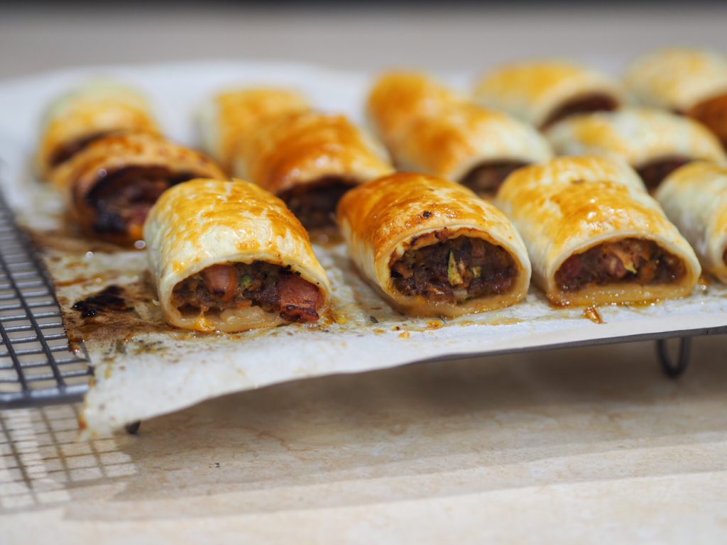 Beef, Bacon and Vegetable Sausage Rolls - This Is Cooking for Busy ...